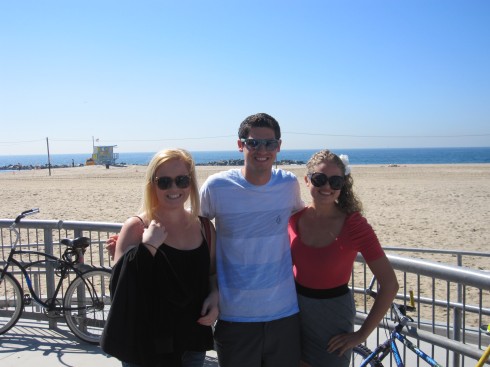 My hosts and I at Venice Beach